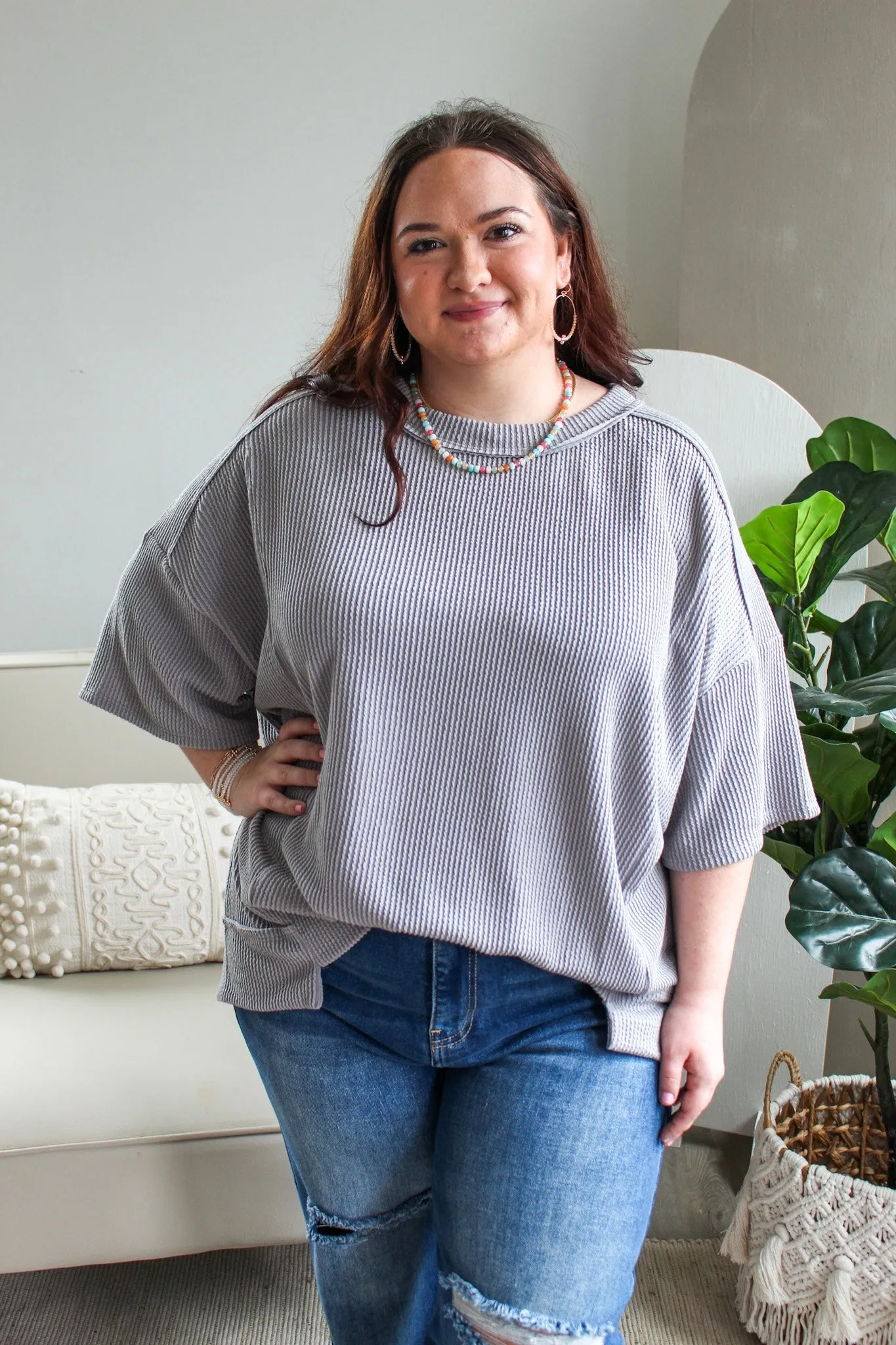 Everyday Essential Crewneck • Storm Grey - PLUS