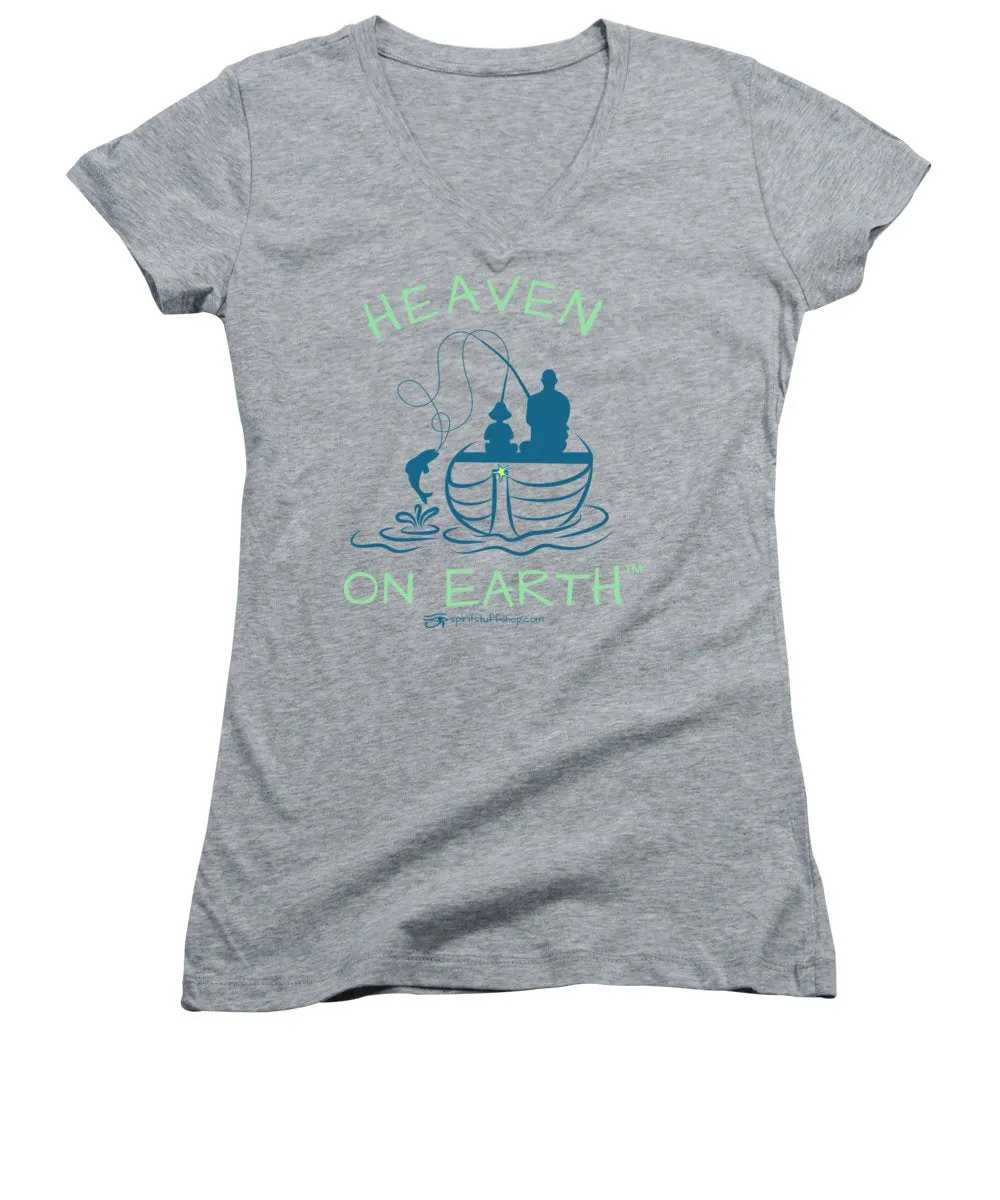 Fishing Heaven On Earth - Women's V-Neck