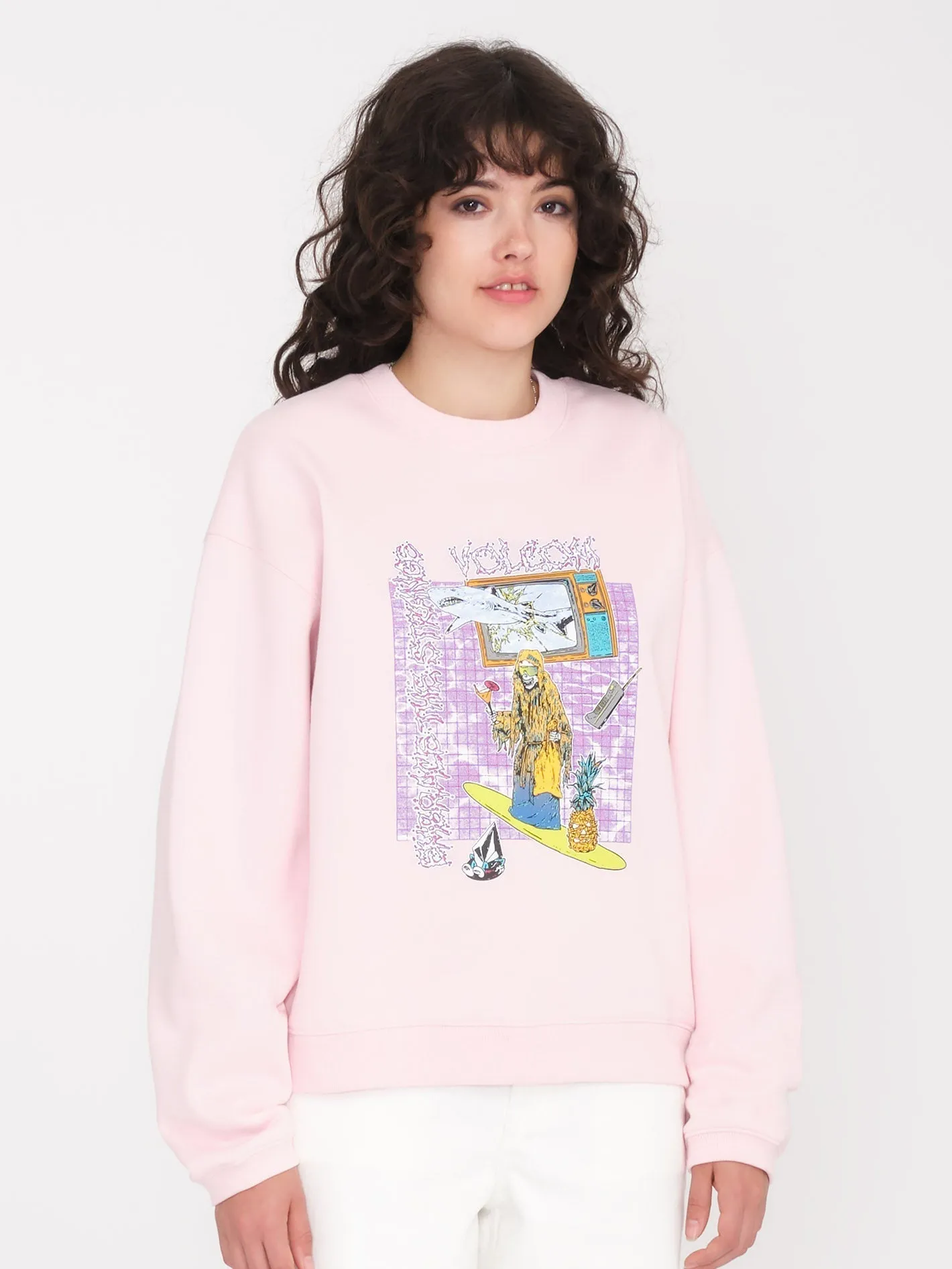 French Surf Sweatshirt - LILAC ASH