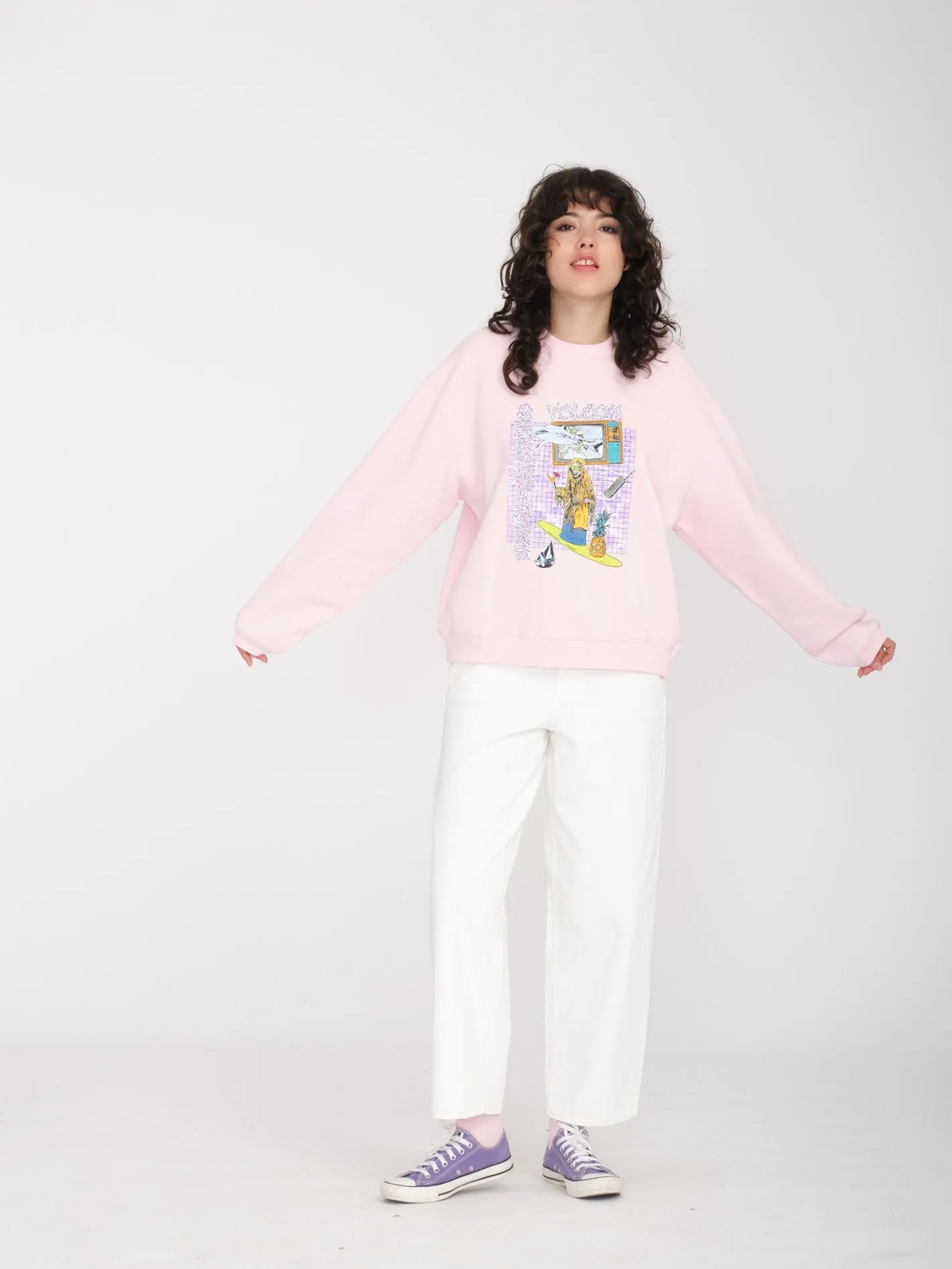 French Surf Sweatshirt - LILAC ASH