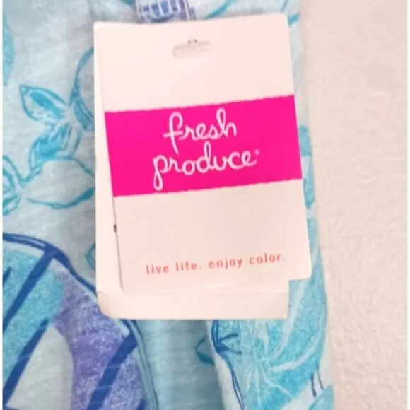 Fresh Produce Nautical Coastal Beach Marine Cotton USA Women's Skirt Size XL NWT