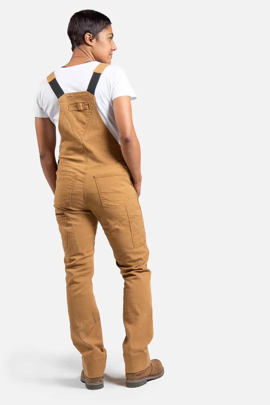 Freshly Overalls For Women - Saddle Brown Canvas