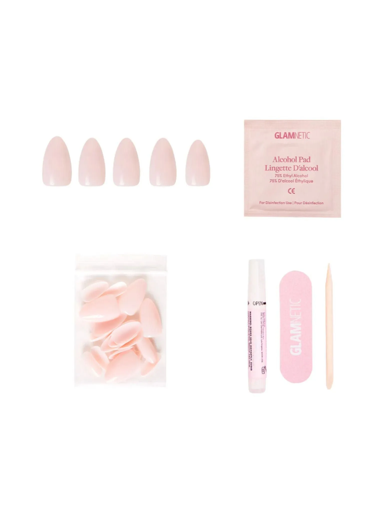 Glamnetic Ballet Pink - Short Almond