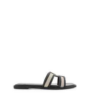 GORDY WIDE FIT - WHEAT LINEN-BLACK