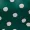 Green Spot Ruched Detail Midi Dress