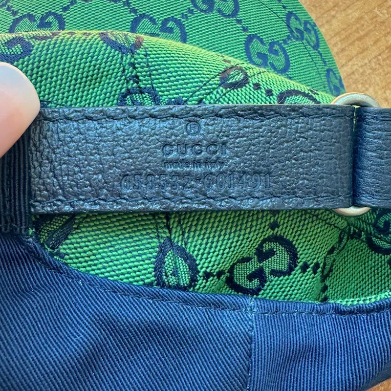 Gucci GG Canvas Baseball Hat Green Size Large
