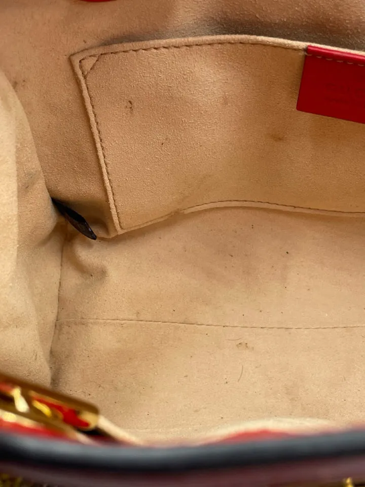 Gucci GG Supreme Apple Canvas Bag