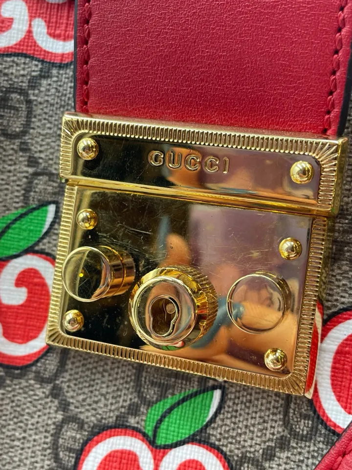 Gucci GG Supreme Apple Canvas Bag
