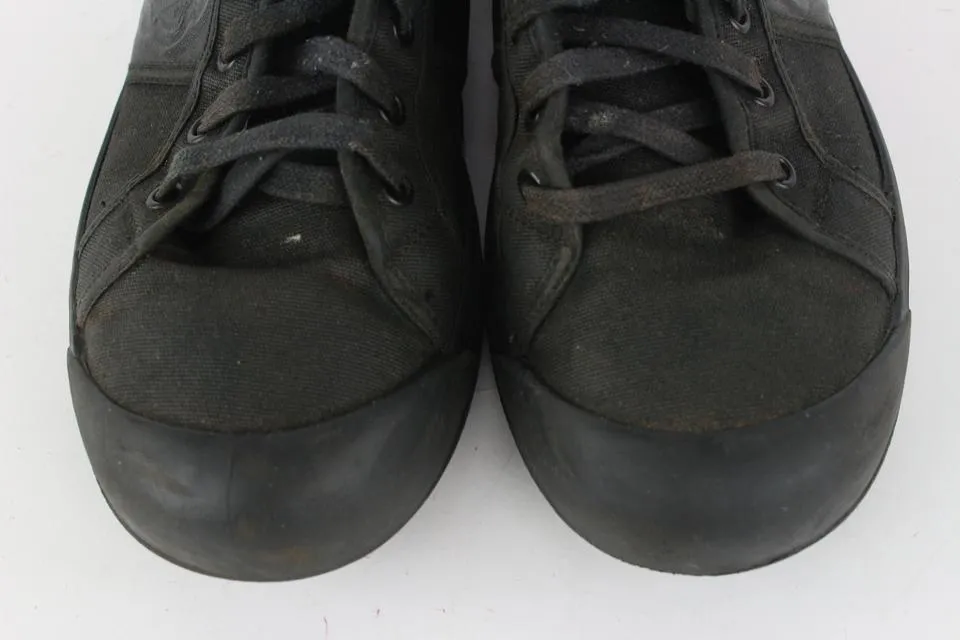 Gucci Men's US 9.5 High Top Web Black Sneaker Boot 221ggs714