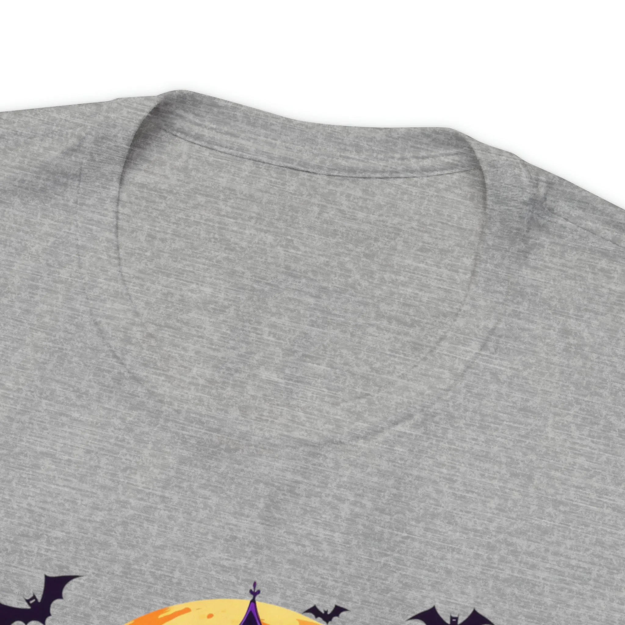 Halloween Haunted House T-Shirt | Scary House with Bats Tee |  Bella Canvas 3001Unisex | Spooky Short Sleeve Tshirt