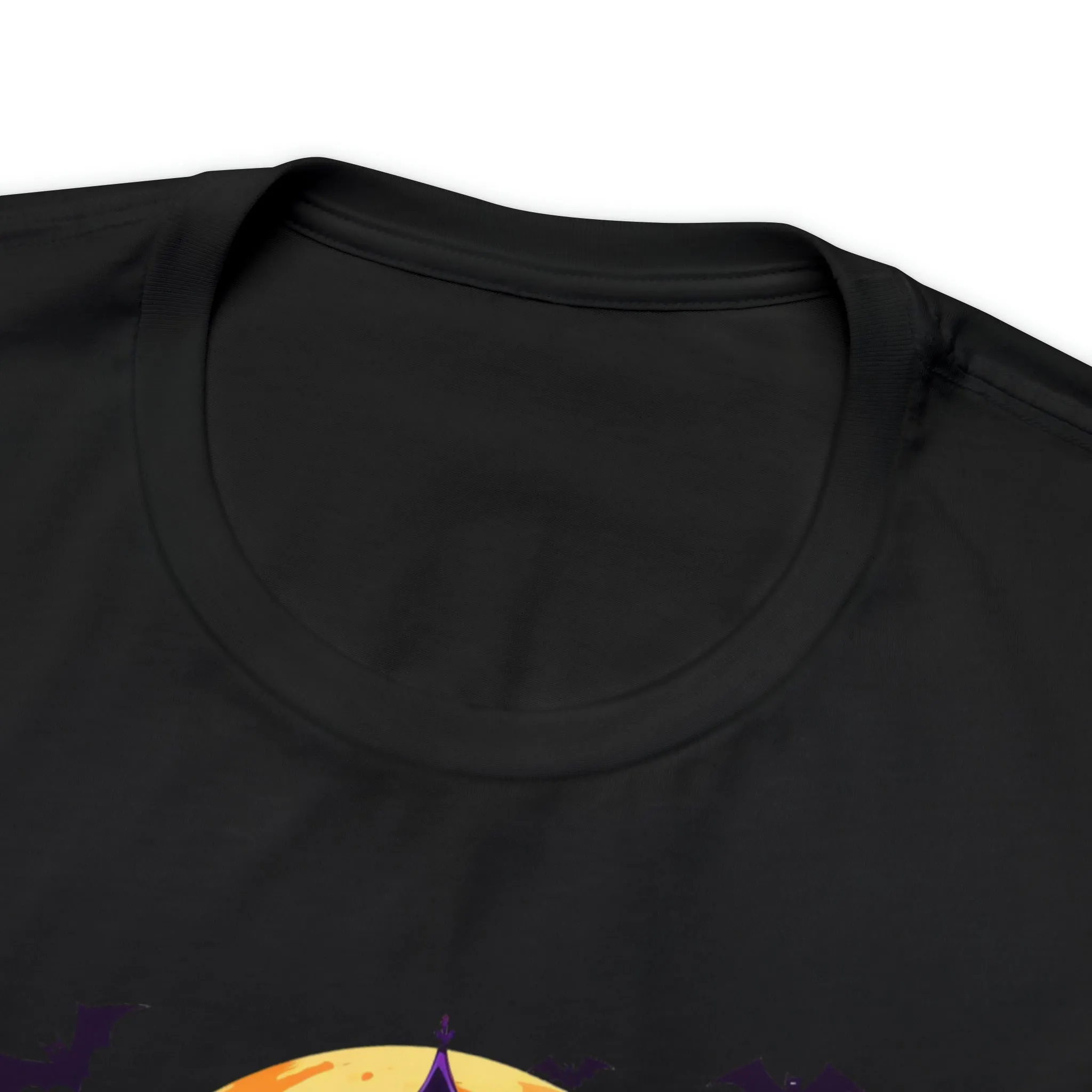 Halloween Haunted House T-Shirt | Scary House with Bats Tee |  Bella Canvas 3001Unisex | Spooky Short Sleeve Tshirt