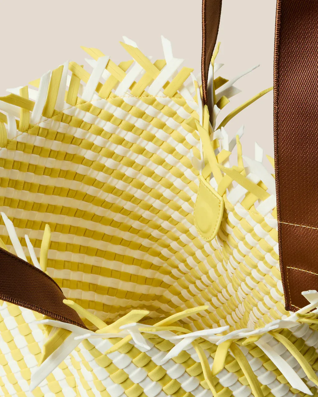 Havana Medium Striped Tote (Soleil)