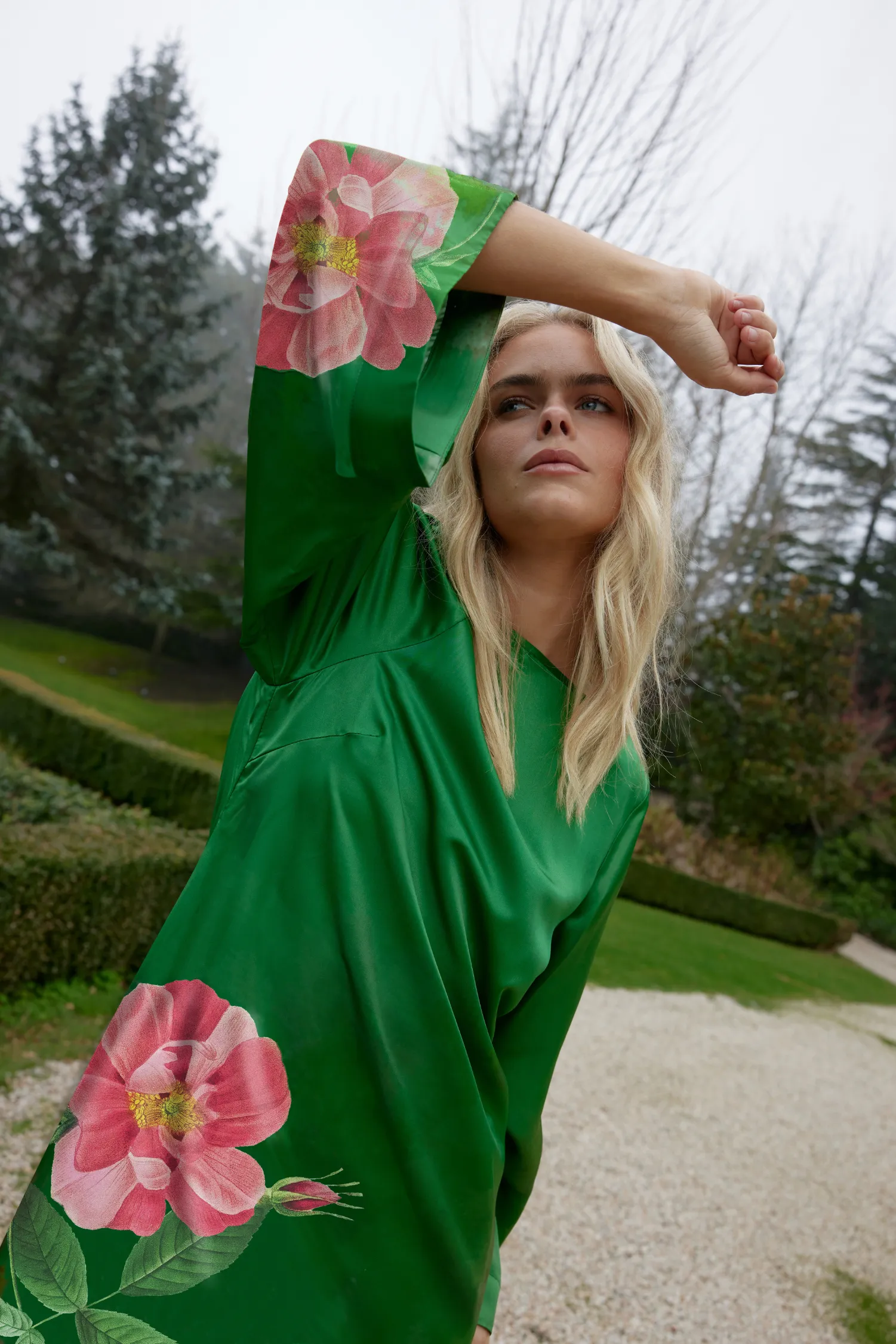 HEIDI DRESS IN FOREST FLEUR