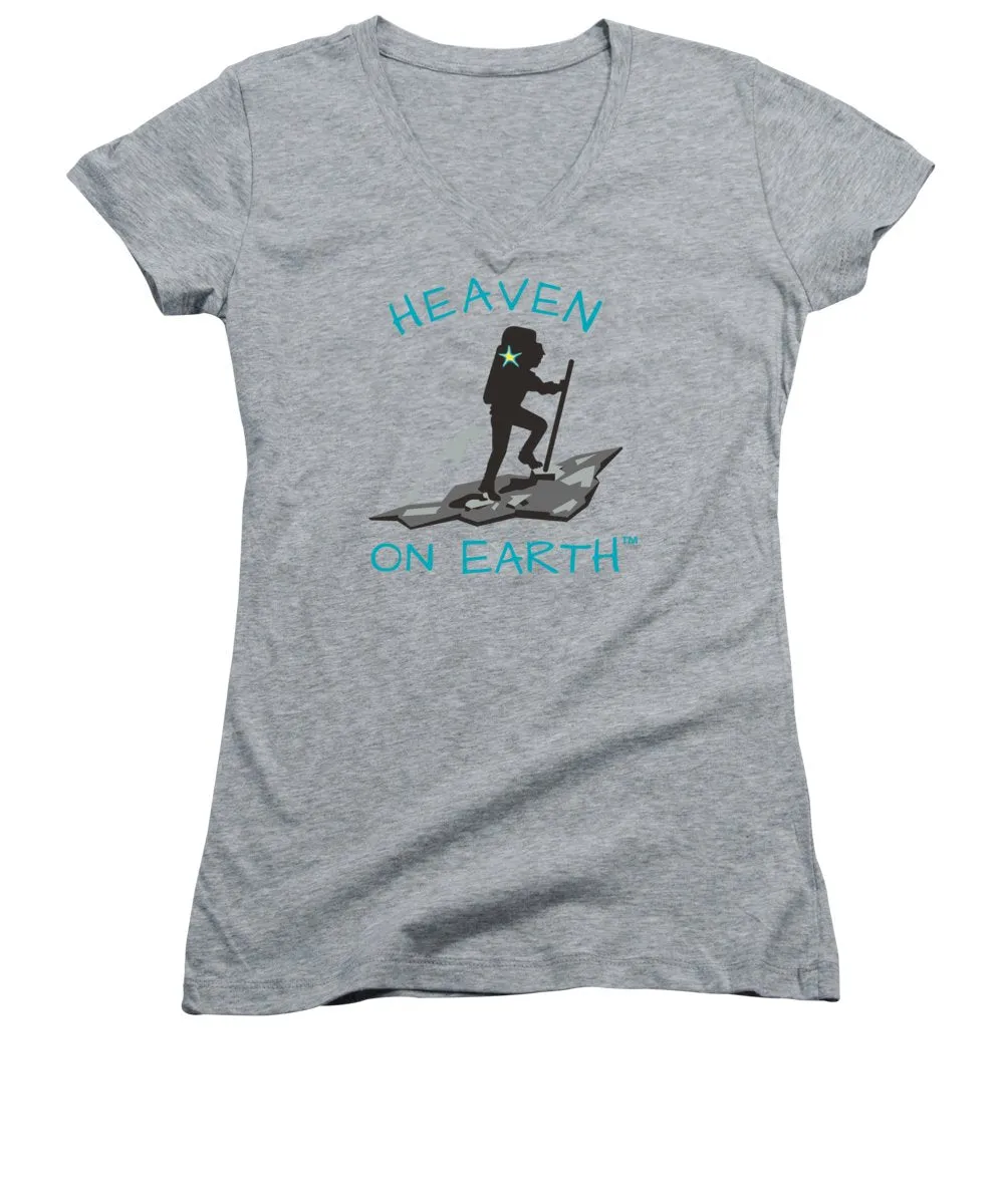 Hiker Heaven On Earth - Women's V-Neck