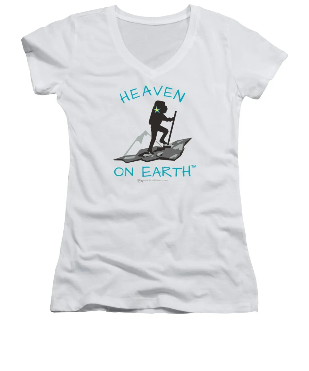Hiker Heaven On Earth - Women's V-Neck