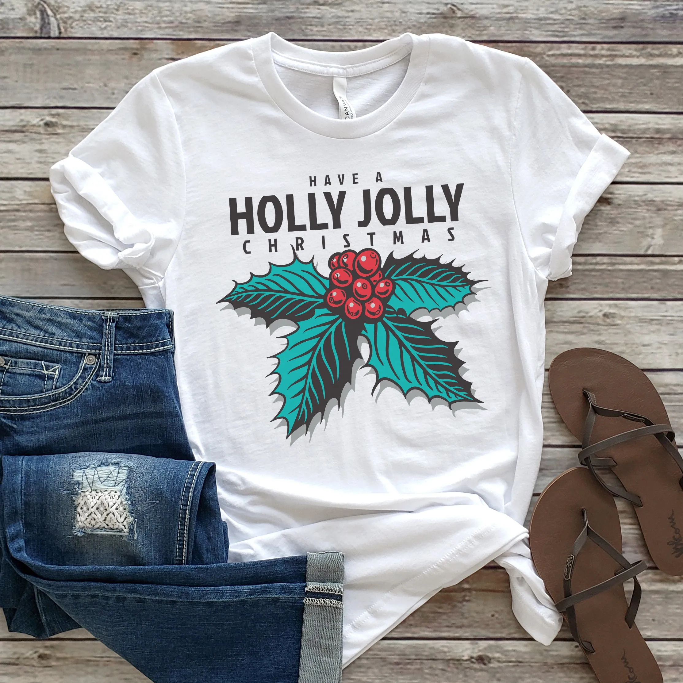 HOLLY CHRISTMAS TEE