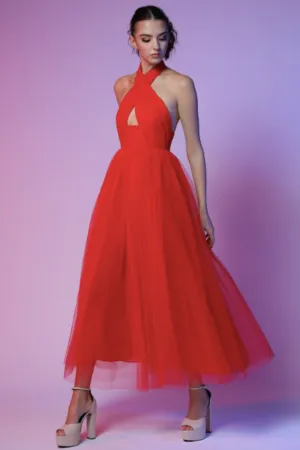 Holly Tulle Midi Dress by Sau Lee - RENTAL