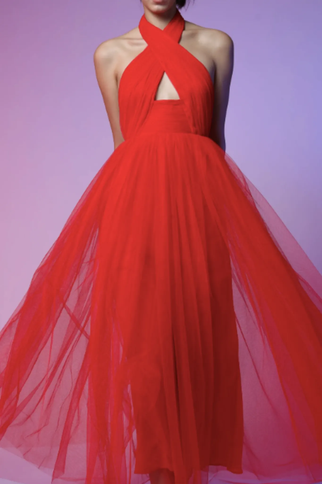 Holly Tulle Midi Dress by Sau Lee - RENTAL