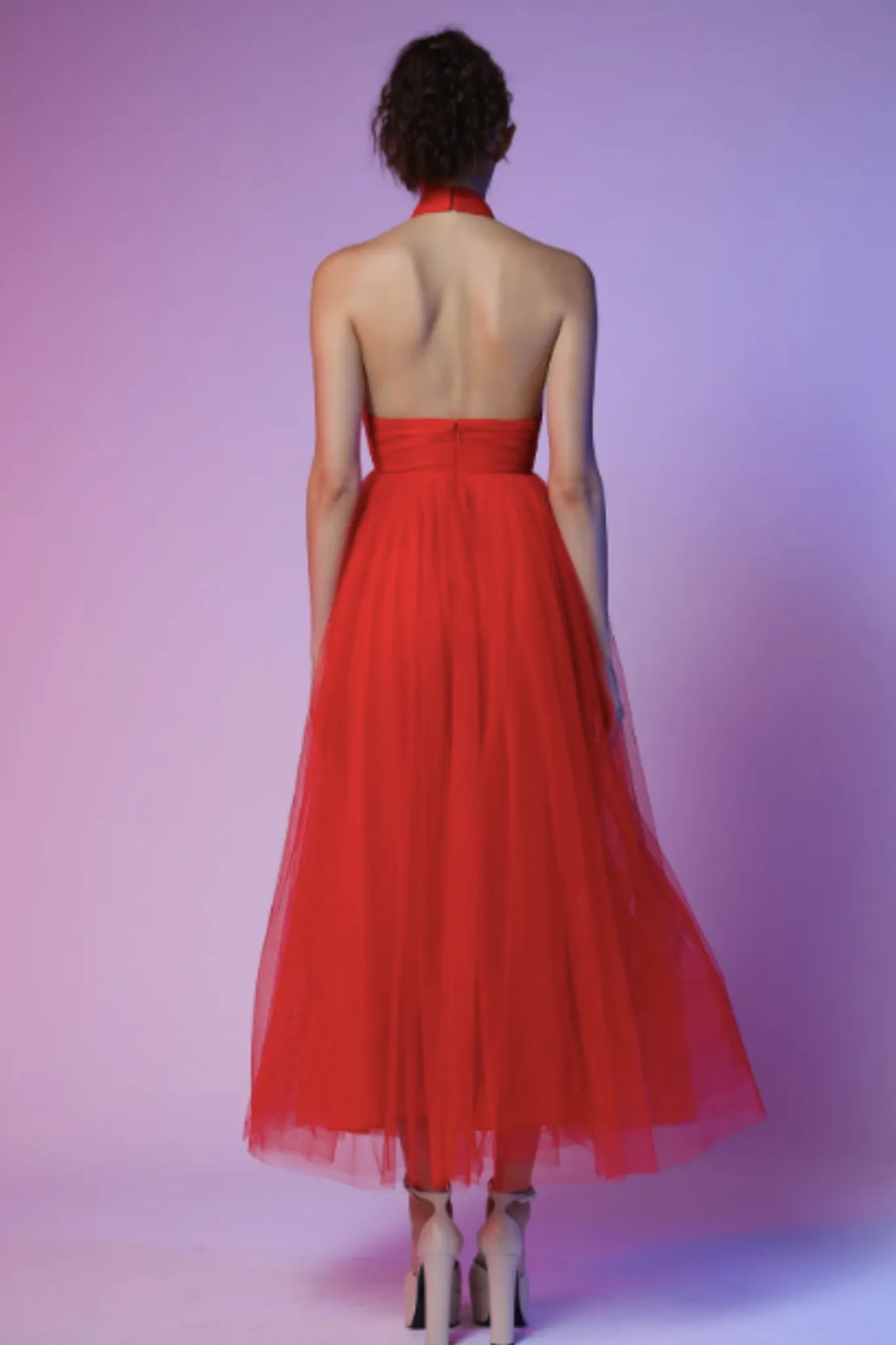 Holly Tulle Midi Dress by Sau Lee - RENTAL