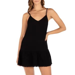 Hurley Women's Solid V Neck Mini Dress