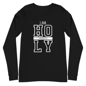 I AM Holy (Black LS T-Shirt)