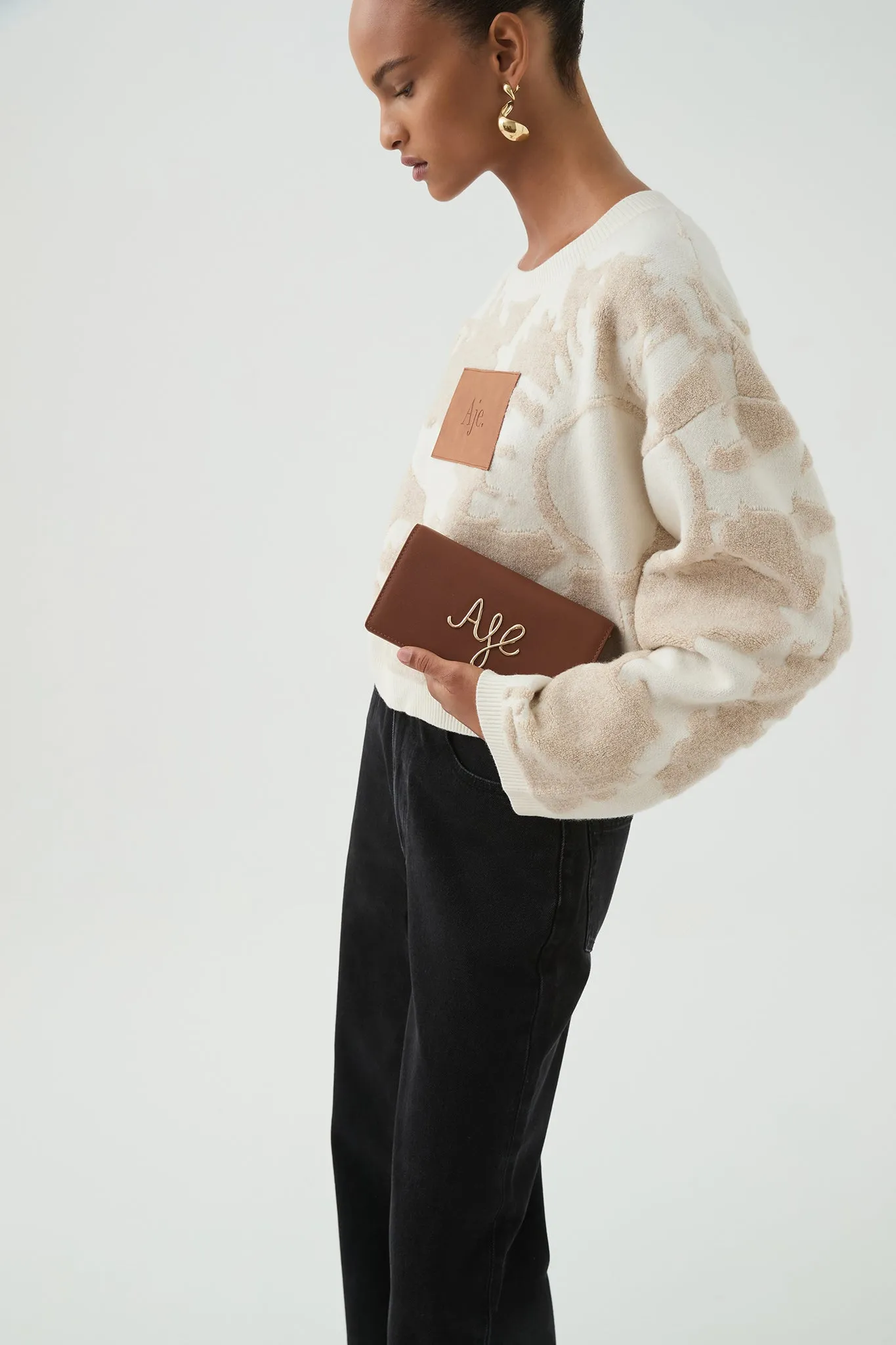 Joni Logo Chain Clutch