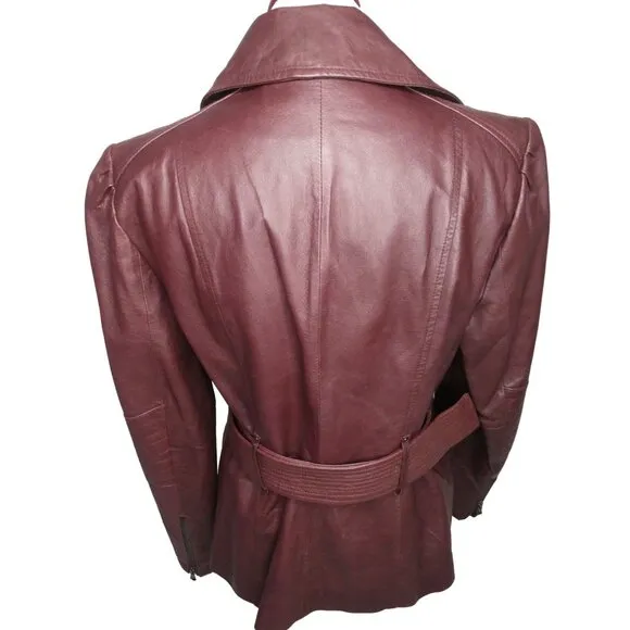Kenneth Cole Brown Leather Jacket 171C8474 Men's L