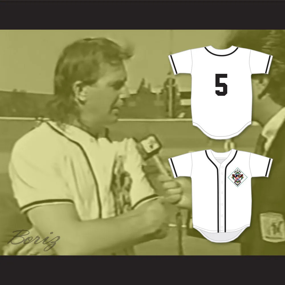 Kevin Costner 5 Salamanders Baseball Jersey 1st Annual Rock N' Jock Diamond Derby 1990