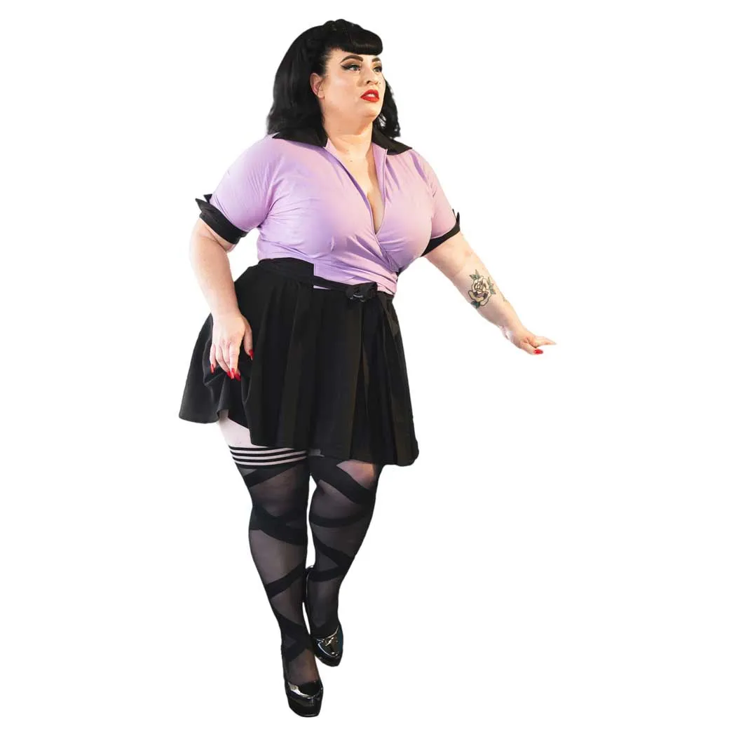 Kix'ies Jackie Black Ballet Thigh Highs