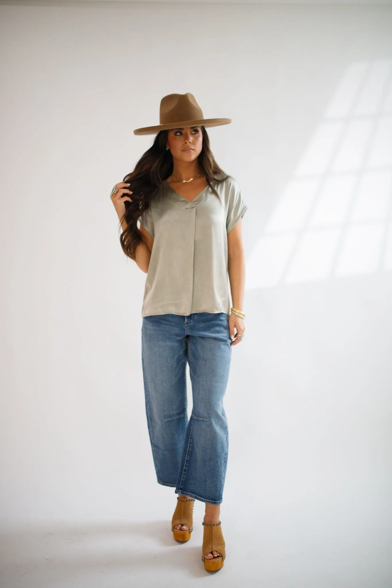 Kristen Relaxed Fit Blouse Vetiver