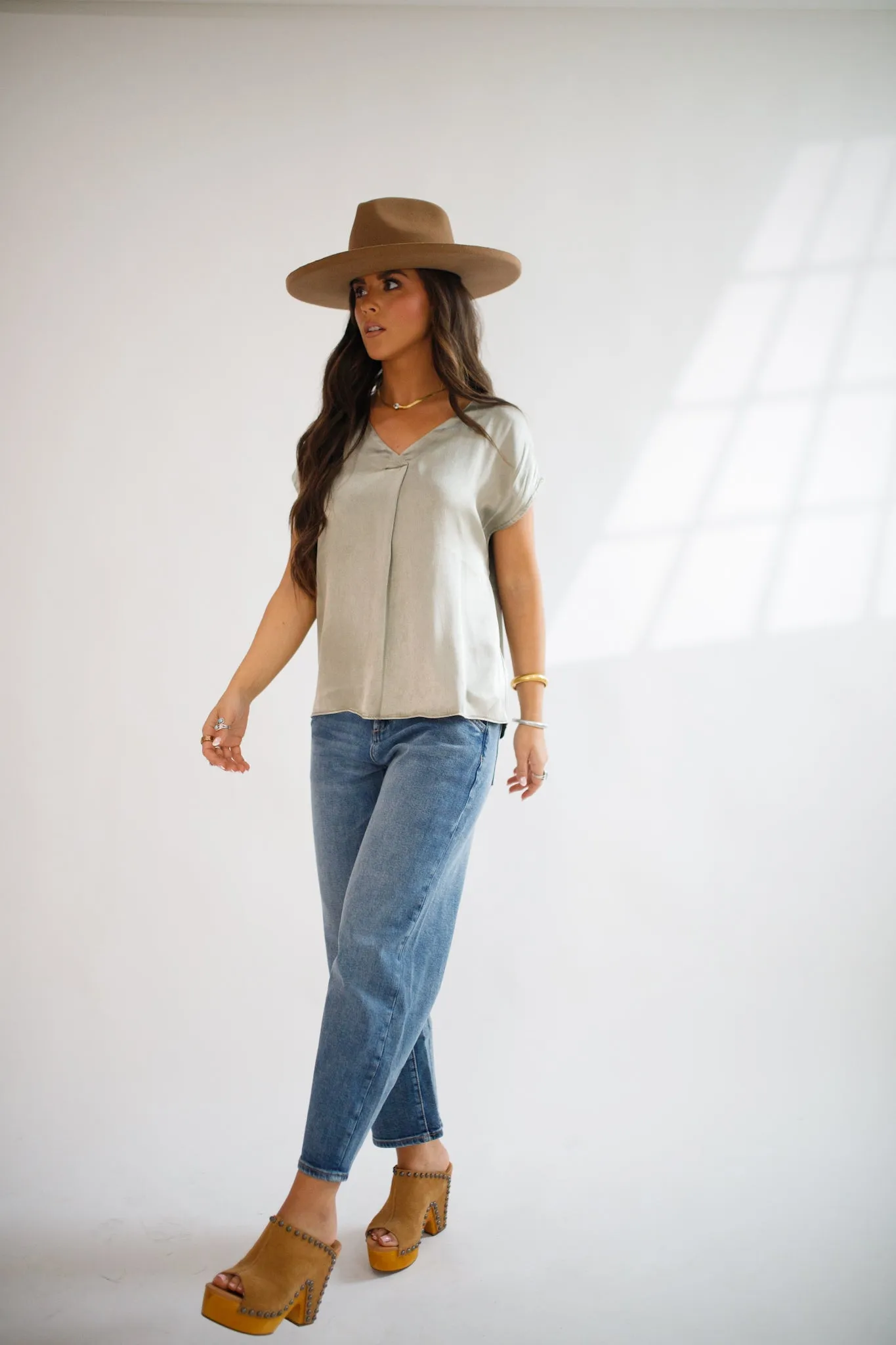 Kristen Relaxed Fit Blouse Vetiver