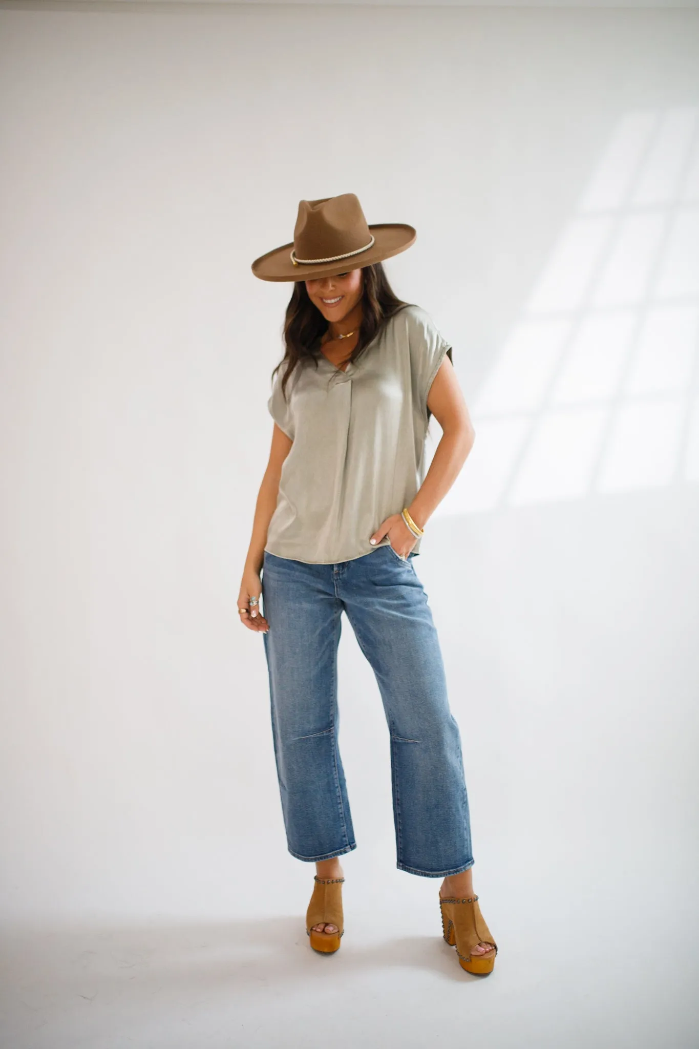 Kristen Relaxed Fit Blouse Vetiver