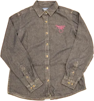 Ladies' Long-Sleeve Denim Shirts (#3 & #4)