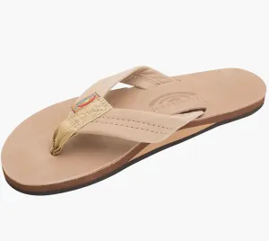 Ladies Premier Leather Sierra Brown Single Layer Arch Rainbows