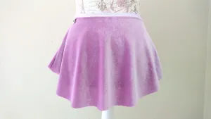【Lavender】Velvet pull-on skirt
