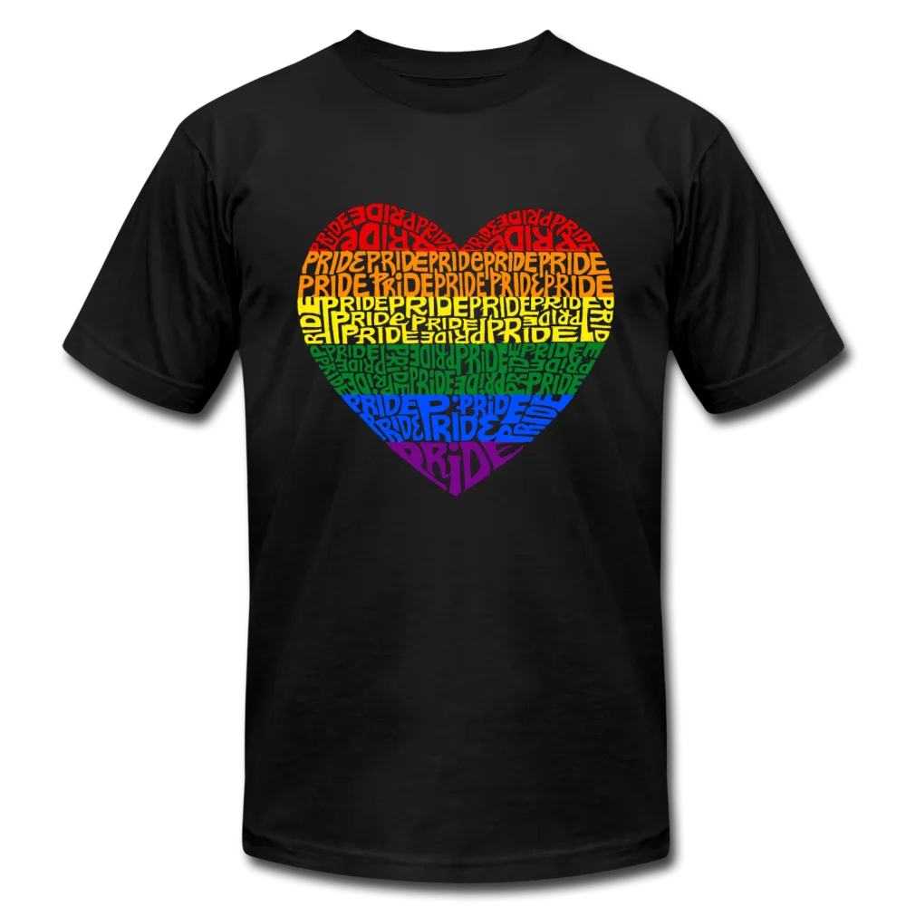 LGBTQ Rainbow Pride Heart Men’s/Unisex Premium Adult T-Shirt