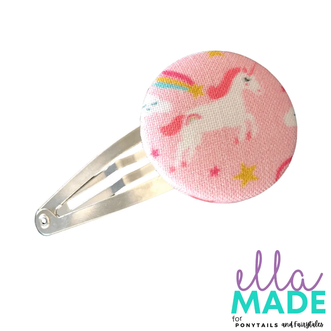 Limited Edition: Unicorns   Rainbows Covered Buttons
