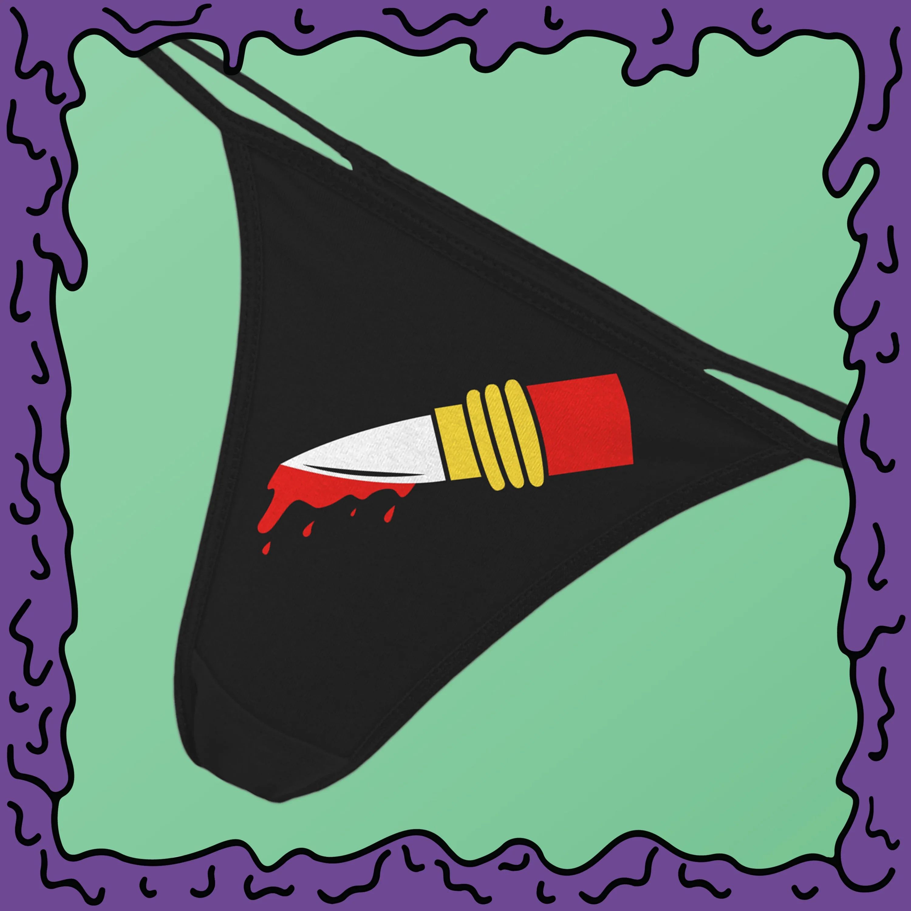 Lipstick Knife - Thong - Undies