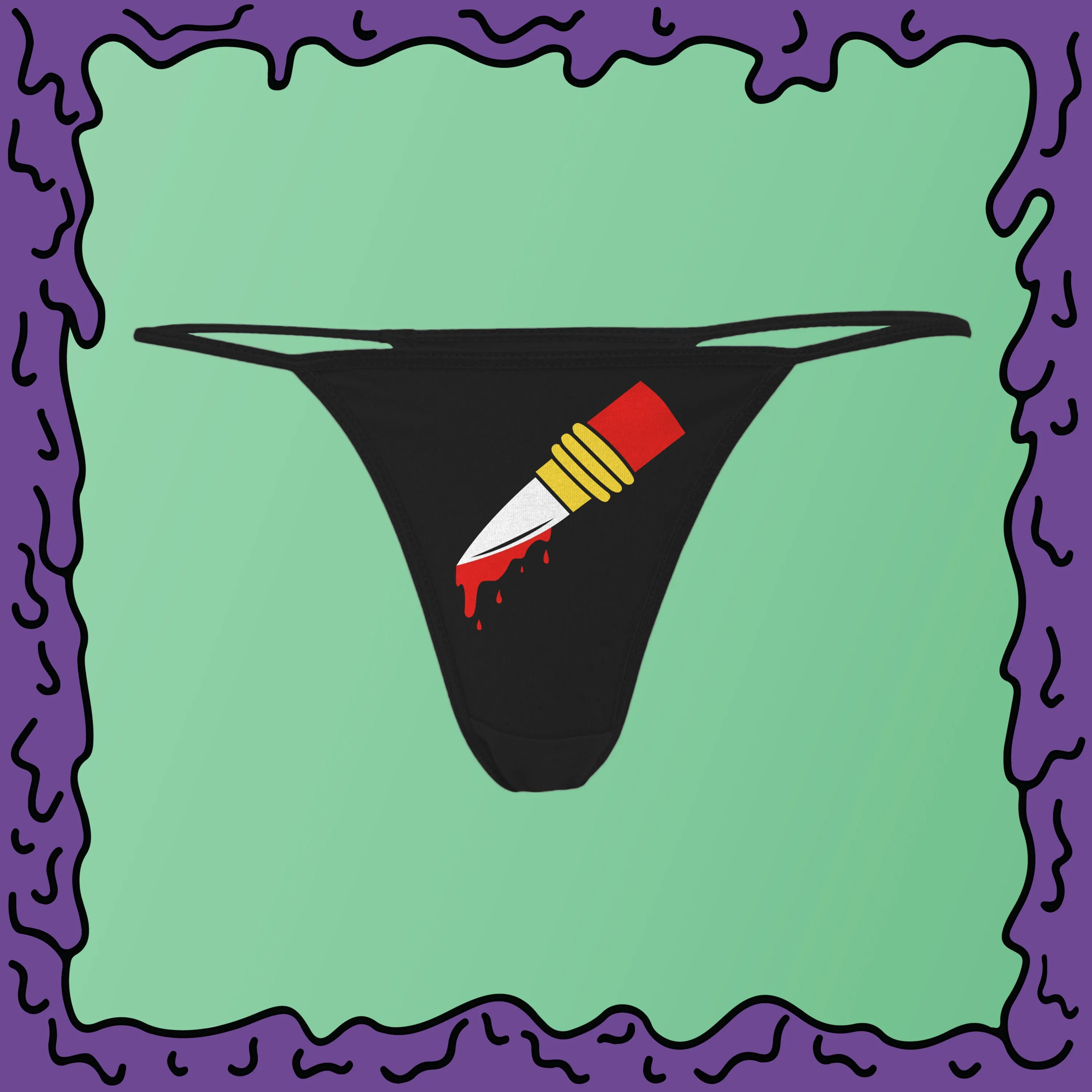 Lipstick Knife - Thong - Undies