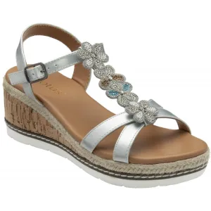Lotus Letica Silver Sandals
