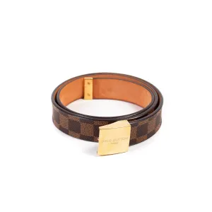 Louis Vuitton Damier Ebene Carre Ceinture Belt