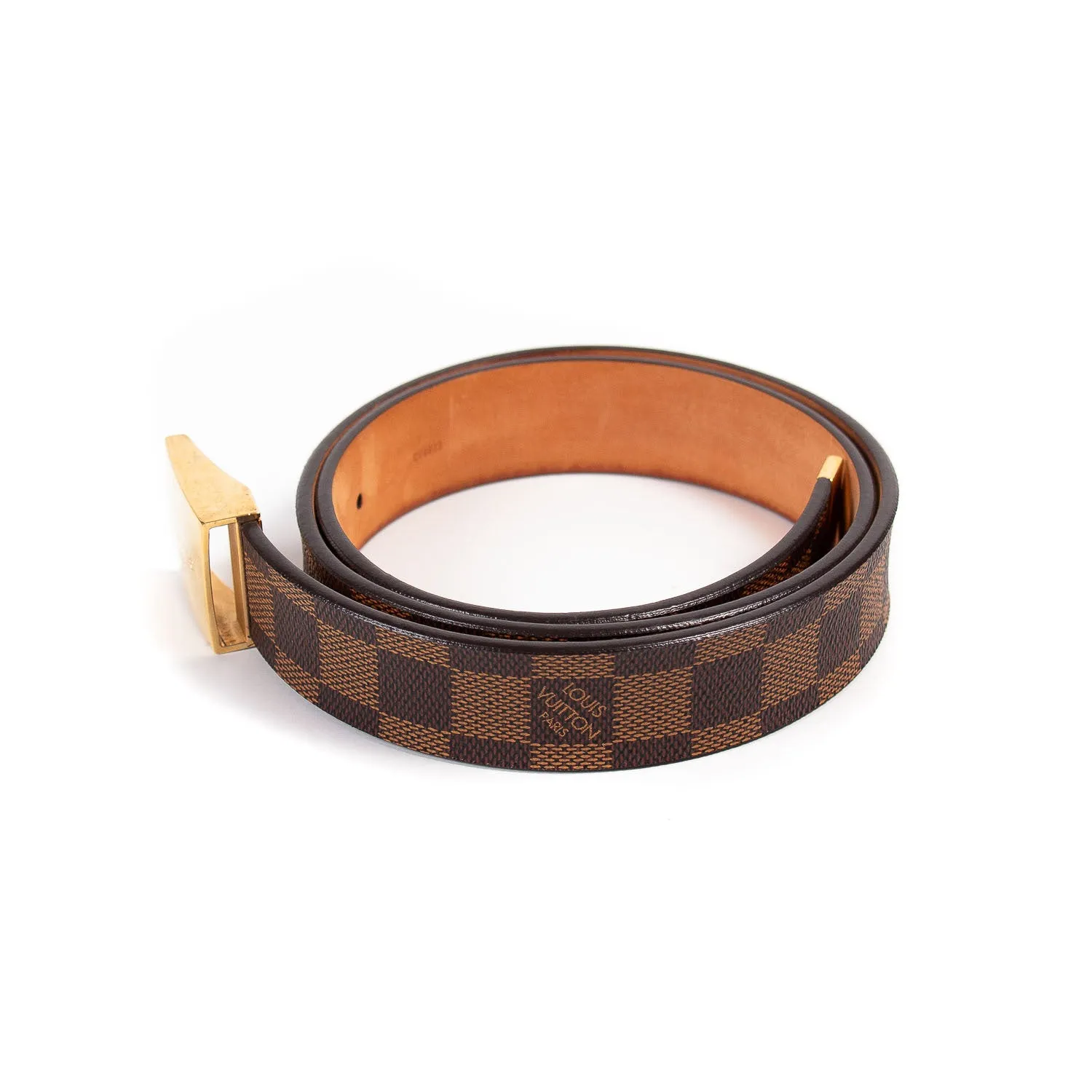 Louis Vuitton Damier Ebene Carre Ceinture Belt