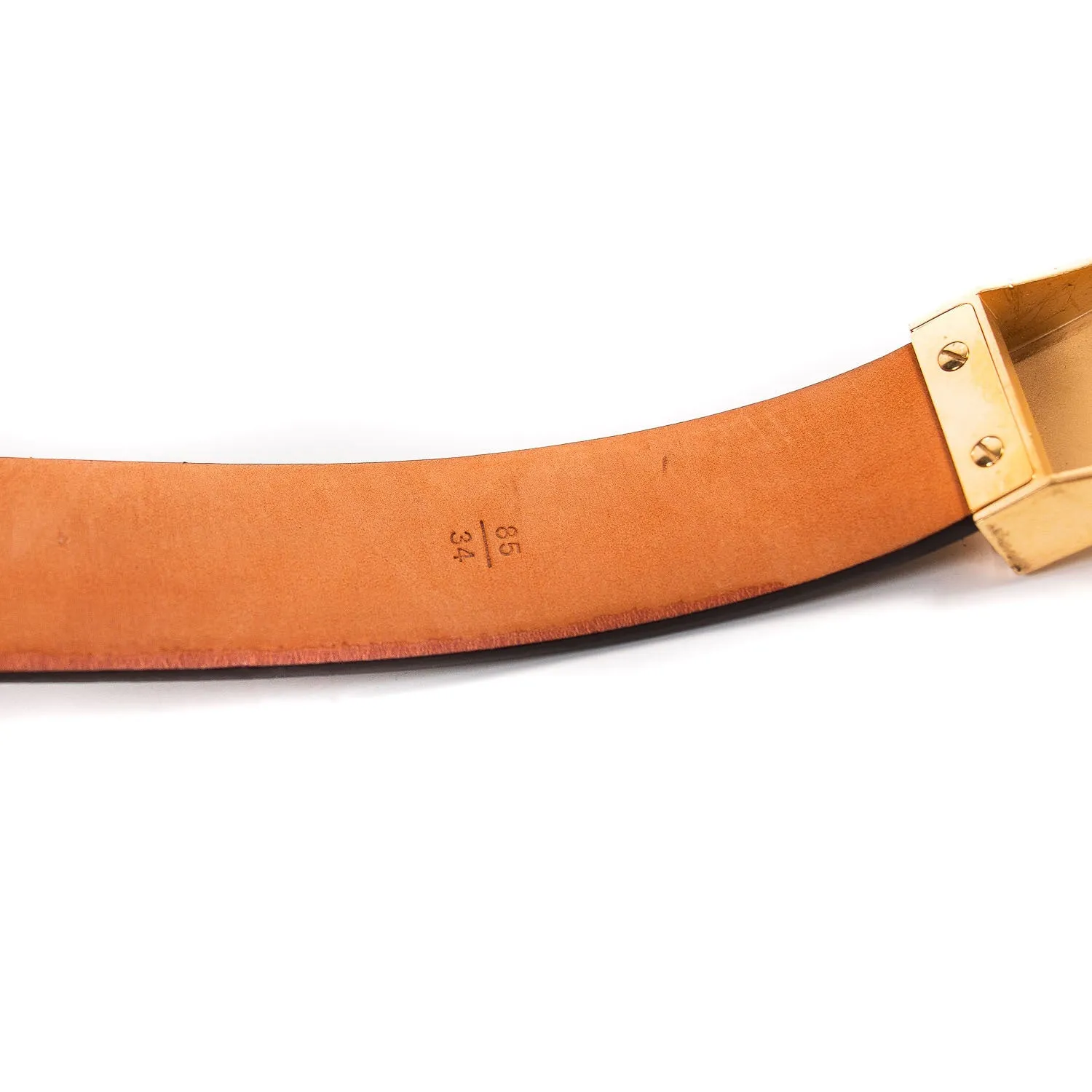Louis Vuitton Damier Ebene Carre Ceinture Belt