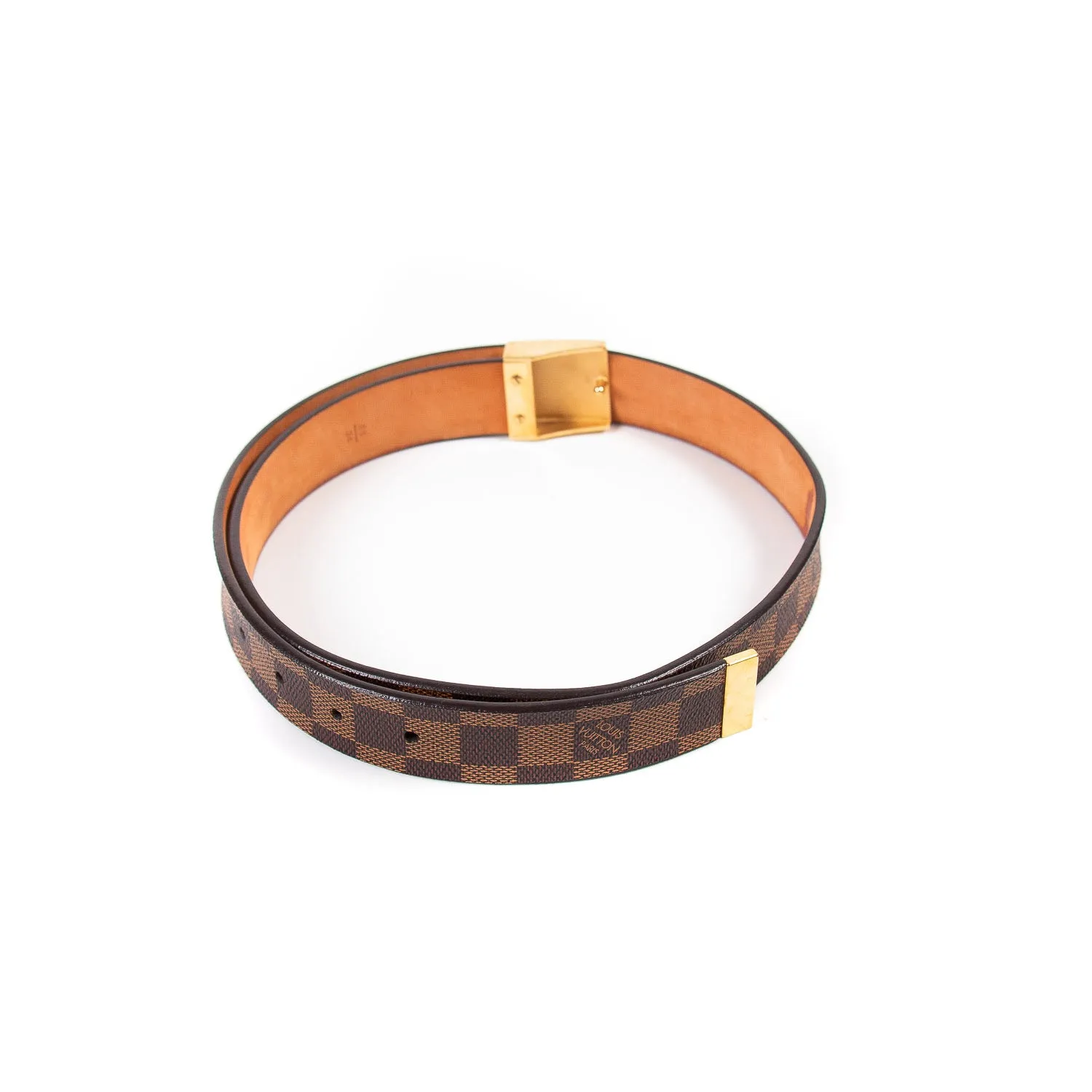 Louis Vuitton Damier Ebene Carre Ceinture Belt