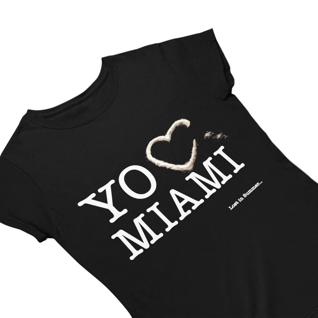 Love Mia Women's Black T-Shirt