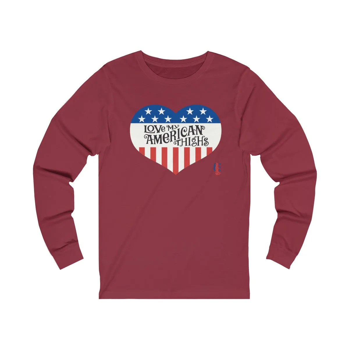 Love My American Thighs - Unisex Jersey Long Sleeve Tee