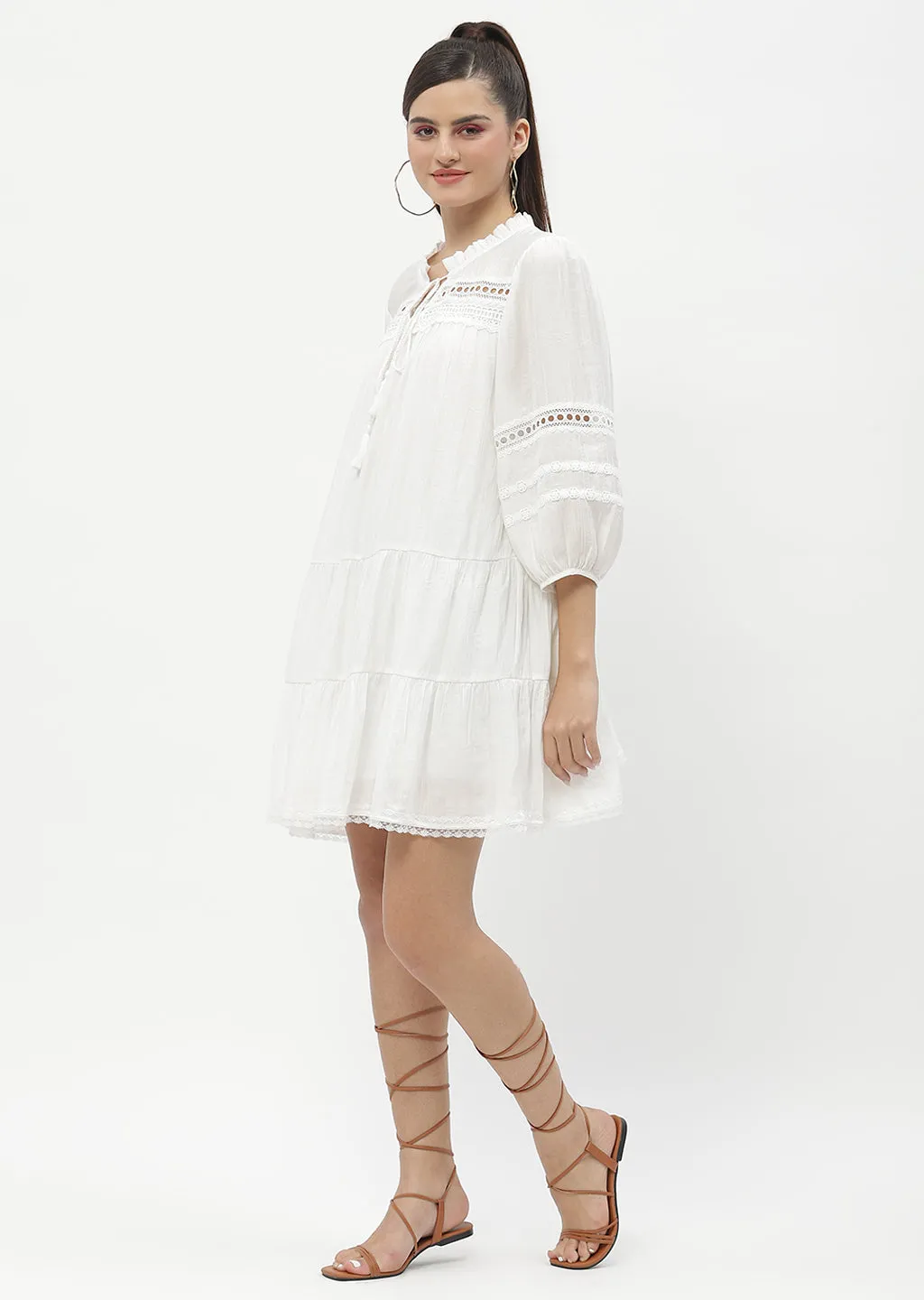 Madame Shanaya Kapoor Off-White Dress
