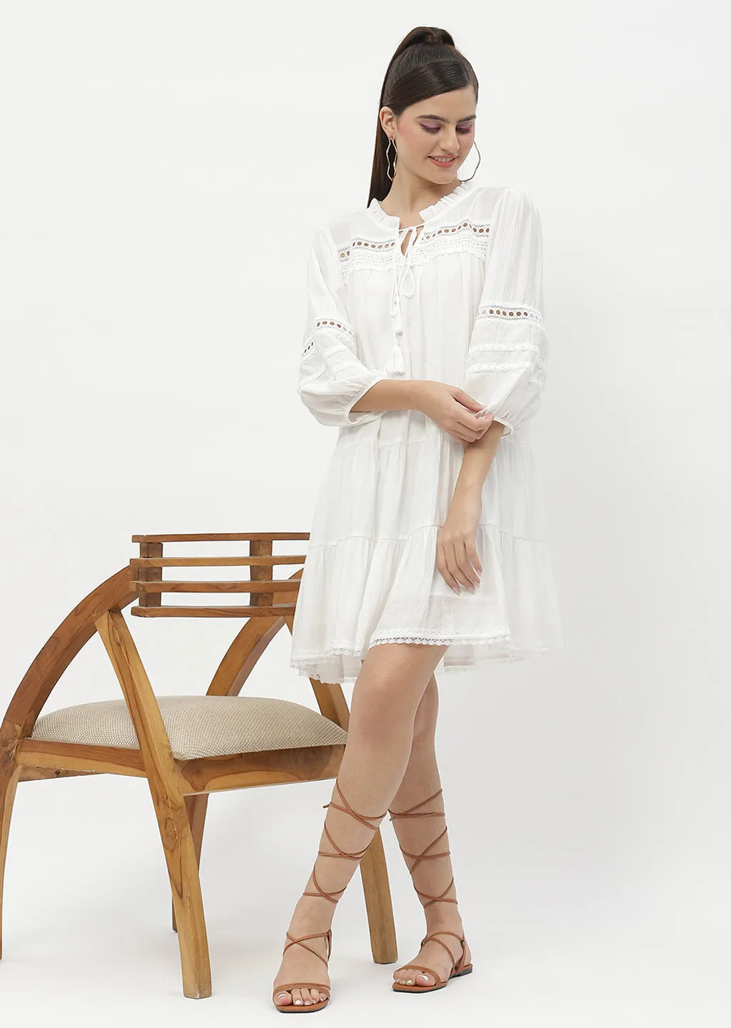 Madame Shanaya Kapoor Off-White Dress