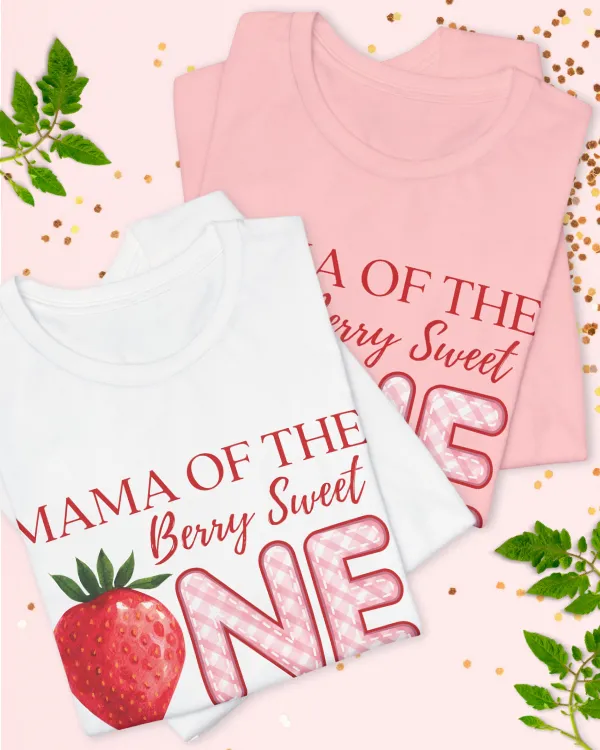 'Mama of the Berry Sweet One" Women's t-shirt