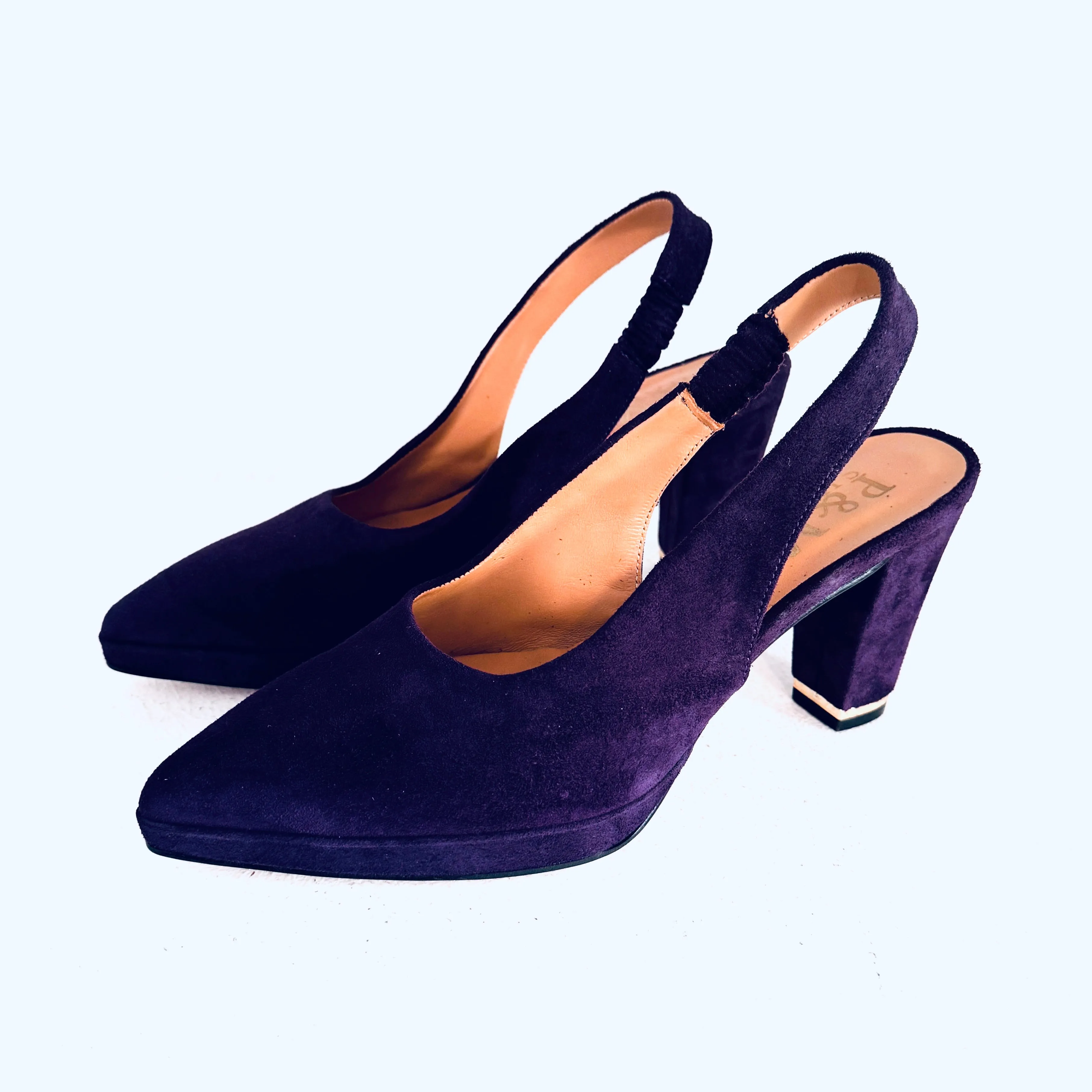 MARGARIDA ELASTIC SLINGBACK MINI PLATAFORMA SALTO CONE